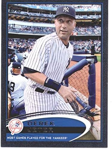 2012 Topps Black #641 Derek Jeter New York Yankees Baseball Card SER/61 NM-MT
