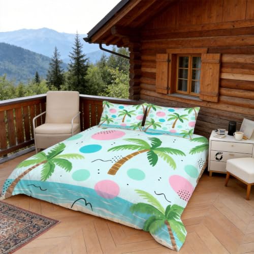 Housse de Couette 140x200 Plage avec 2 Taies d'Oreiller - 3