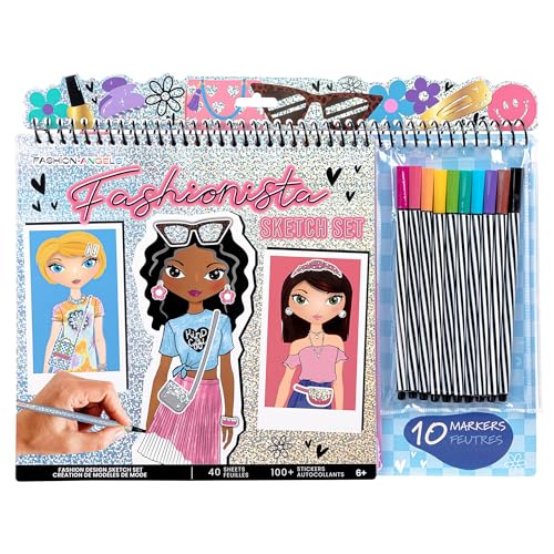 Image of Fashion Angels Fashionista Design Sketch Book Set