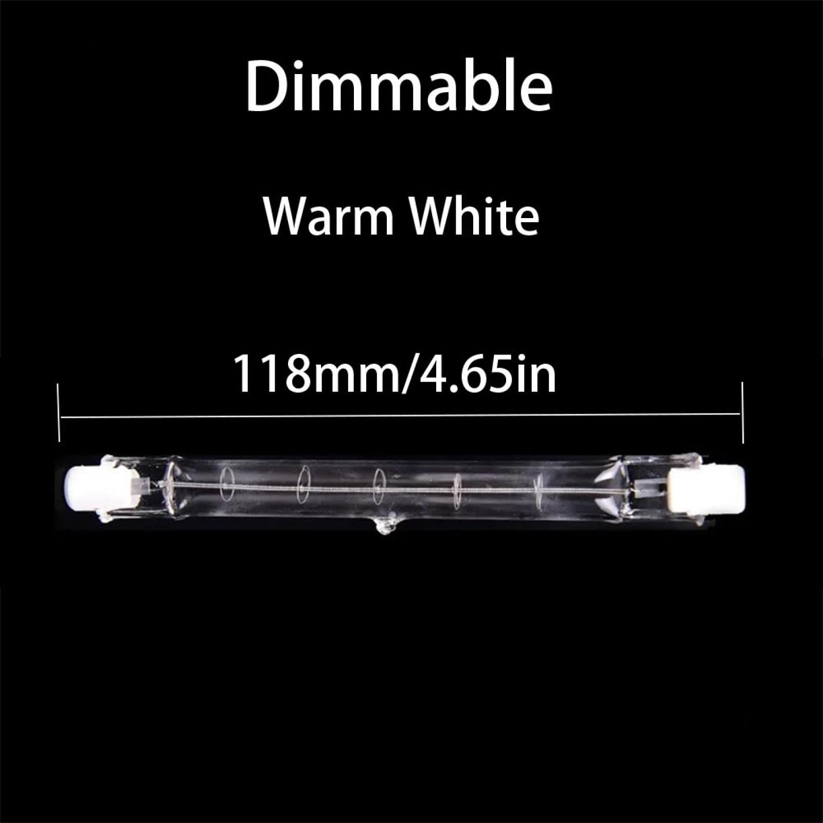 Halogen Leuchtmittel R7S 118MM 300W 220V-240V Halogenlampen R7S 500W J118 4,7Zoll T3 Wolframlampen Dimmbar 20PC 100W