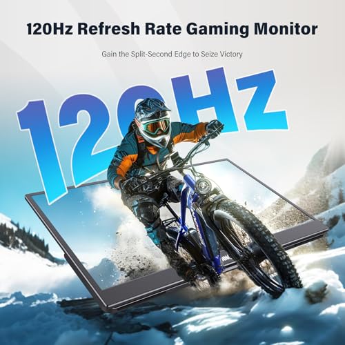 Image of InnoView 15.6-Inch Portable Monitor, 120Hz 2K QHD, USB-C /HDMI, Travel Monitor for Laptop MacBook /Switch /PS5 /Xbox (Adapter Not Included)