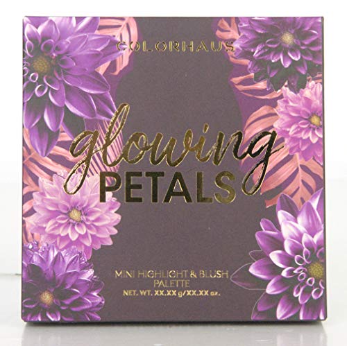 Belleza Mujer Maquillaje Colorhaus Mini Glowing Petals - Paleta de Iluminadores y Colorete - Mini Paleta Kit de Maquillaje Profesional para Llevar en...