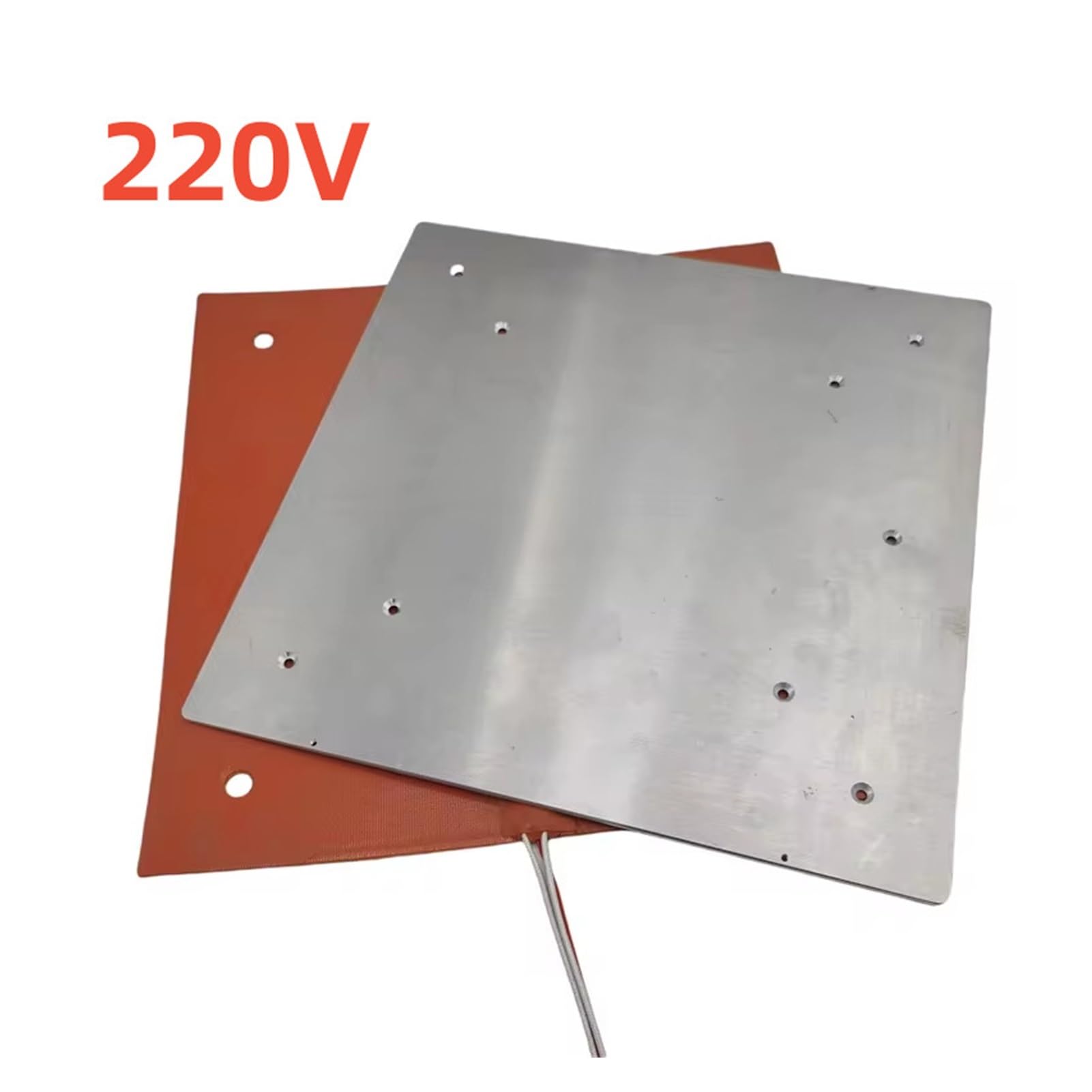 CR-10 Ender3 a MAX Conversione 310 mm Letto riscaldato ultra piatto in alluminio pressofuso 120/220 V 750 W Riscaldatore in silicone(220V)