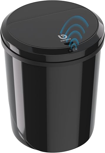 Lixeira Automatica com Sensor, Lixeira Inteligente com Sensor Infravermelho, Lixeira sem Contato para Sala de Estar, Cozinha, Banheiro, Escritório,...