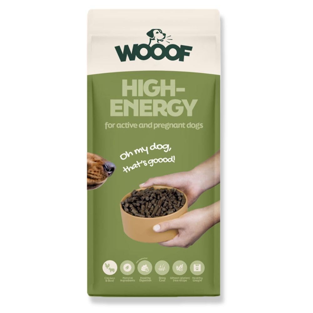 WOOOF High Energy 18 kg – kaltgepresstes Hundefutter mit Rindfleisch