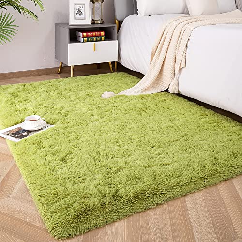 MARATIP Tapis pour Chambre d'enfant 80x150 cm Vert Tapis de Salon Chambre à Coucher Antidérapant...