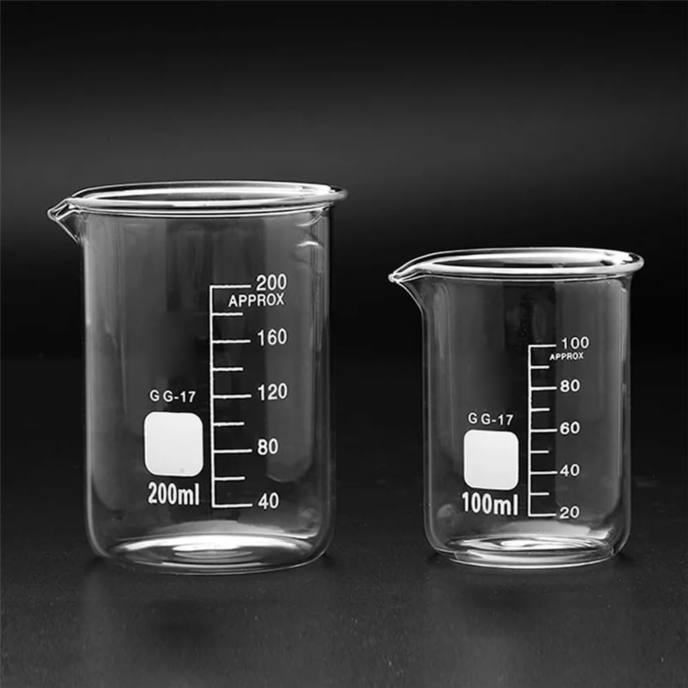 Attrezzature e forniture di laboratorio Diversi set da laboratorio, becher in vetro borosilicato, tazza graduata, contenitore in resistente al calore