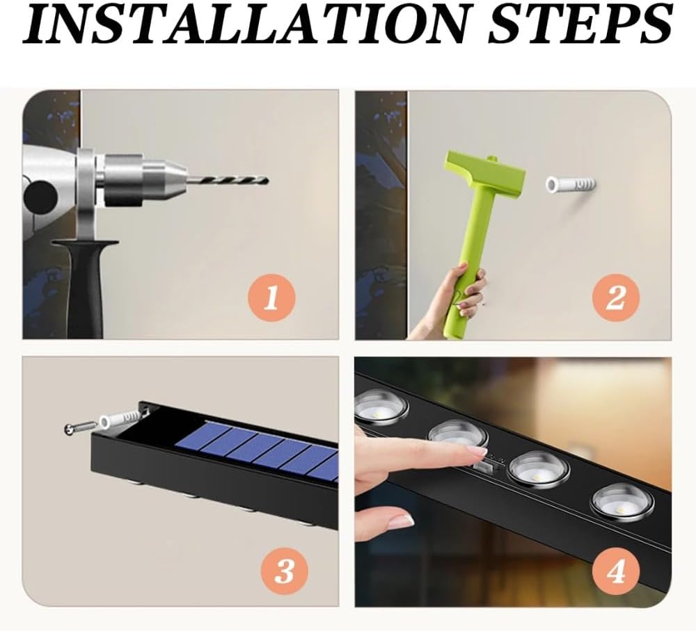 Personalized Solar House Number Sign Custom Solar Address Plate for Yard Lighted Address Plaque Outdoor Waterproof (25x38cm(9.5x15in))