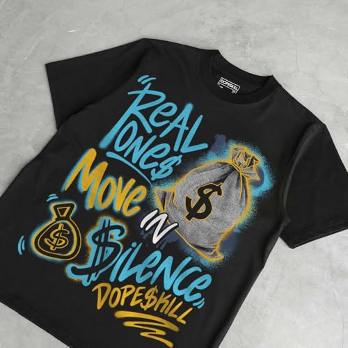 Image of DopeSkill Graphic Tee Streetwear Hip Hop Hypebeast Unisex T-Shirt Sneaker Colour Matching Shirts Inspired Motivation Quotes
