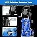 Electric Pressure Washer 5000 PSI 2.8 GPM High Power Washer with 4 Pressure Nozzle and Foam Cannon, powerwashers for Home, Car Washing, Fence Cleaning, Patio, Blue