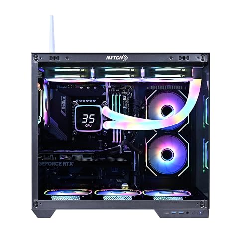 Image of NXTGN CX4 Core i9 14th Gen High-End Gaming PC | RTX 4060ti 16GB | 128GB DDR5 ARGB RAM | 2TB NVMe SSD + 4TB HDD | Z790 WiFi /Bluetooth Motherboard | 360 Liquid Cooled | Gaming /AI & LLM's /Server PC