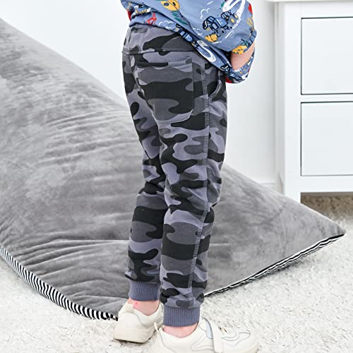 KISBINI Boy's Cotton Camouflage Sweatpants Sports Pants for Children2
