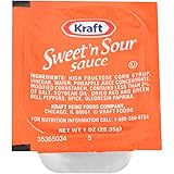Kraft Sweet & Sour Sauce Single Serve Packet (1 oz Packets, Pack of 100)