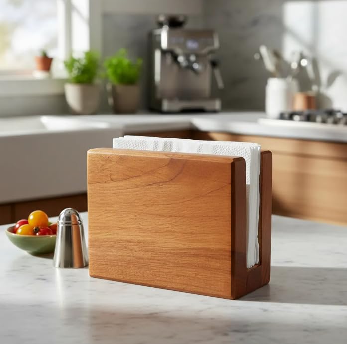 Lista de Servilleteros favoritos de las personas. 42 Servilletero De Madera Cedro Natural Barnizado Moderno Hogar Minimalista Artesanal Hecho a Mano De Mesa Decoracion (Rectangular Cedro Natural Barnizado)