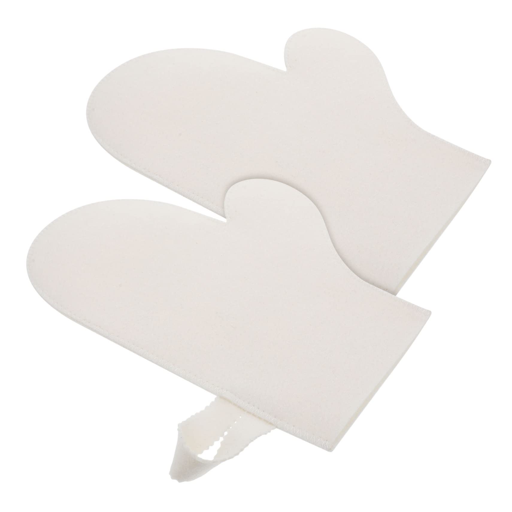 Mikinona 2pcs Felt Sauna Gloves Sauna Bath Gloves Body Scrub Exfoliating Bath Mitt Fashion Gloves Dead Skin Removers Scrub Gloves Cleaning Tool Felt Kit Absorb Man Sauna Stone