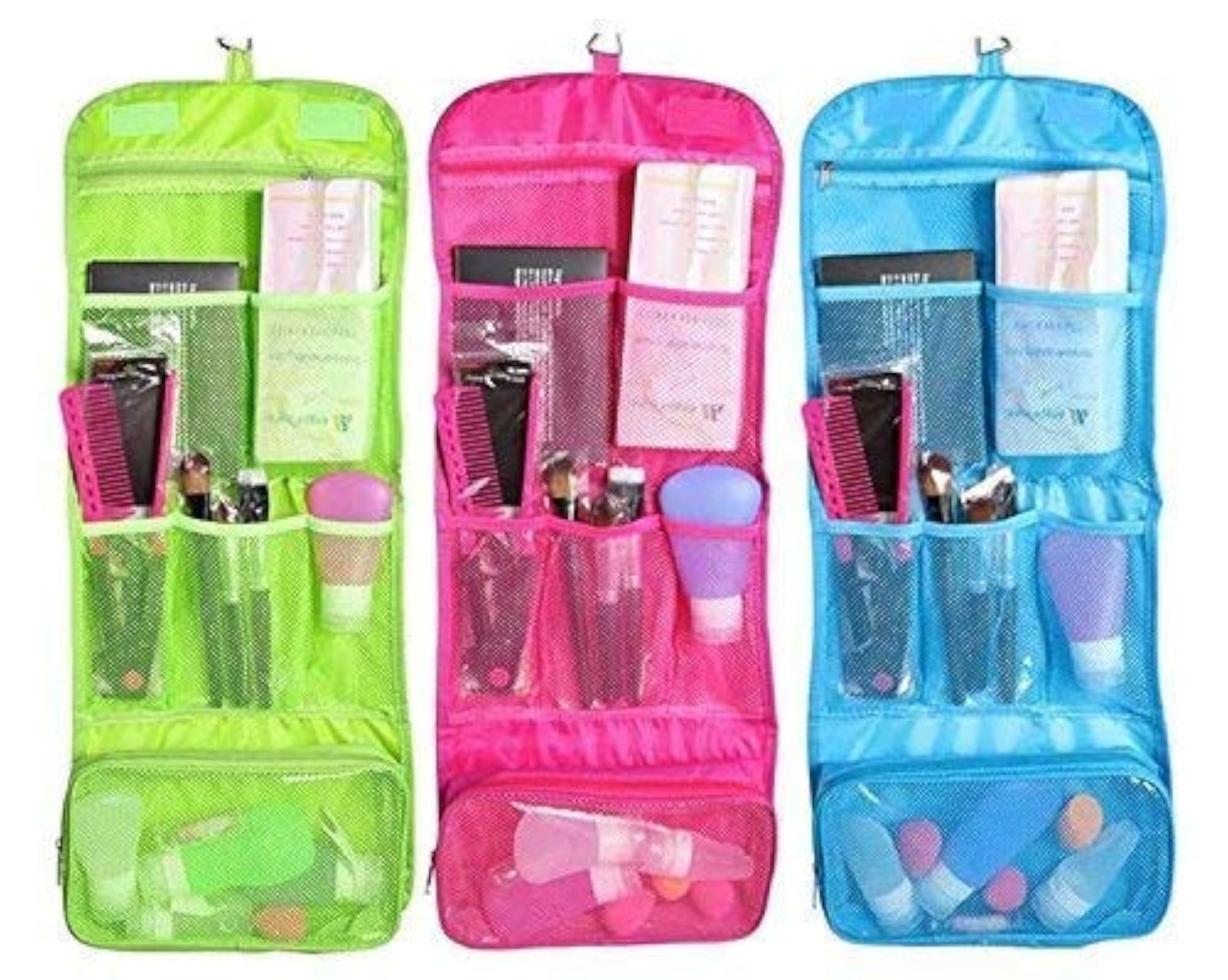 Folding Hanging Travel Cosmetic Bag Organizer