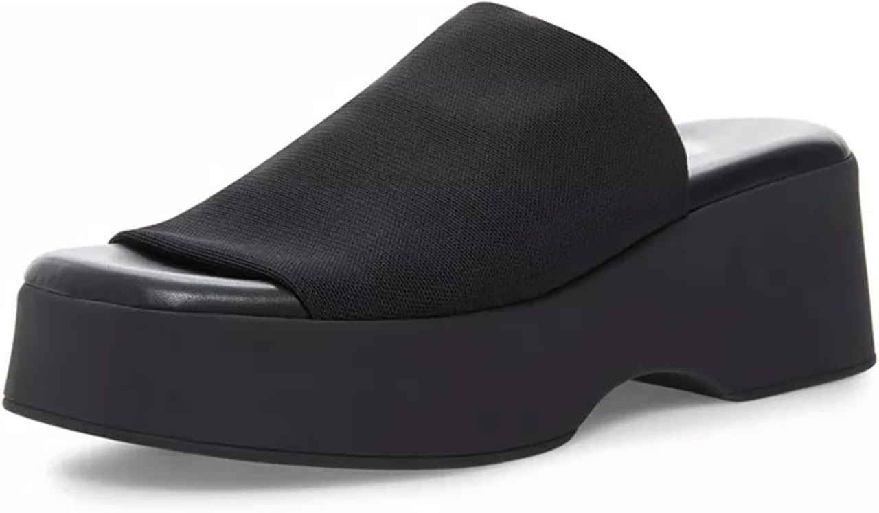 DOBOYG Women Platform Sandals - Slip On Peep Toe Design