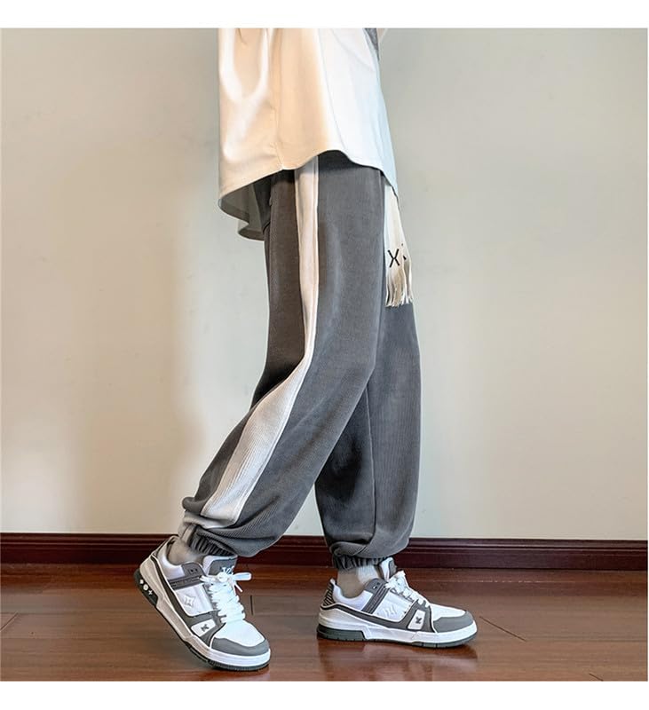 VIVICOLOR Pantaloni da Uomo in Velluto a Coste Pantaloni Affusolati in Velluto a Coste Pantaloni da Jogging Chino da Uomo