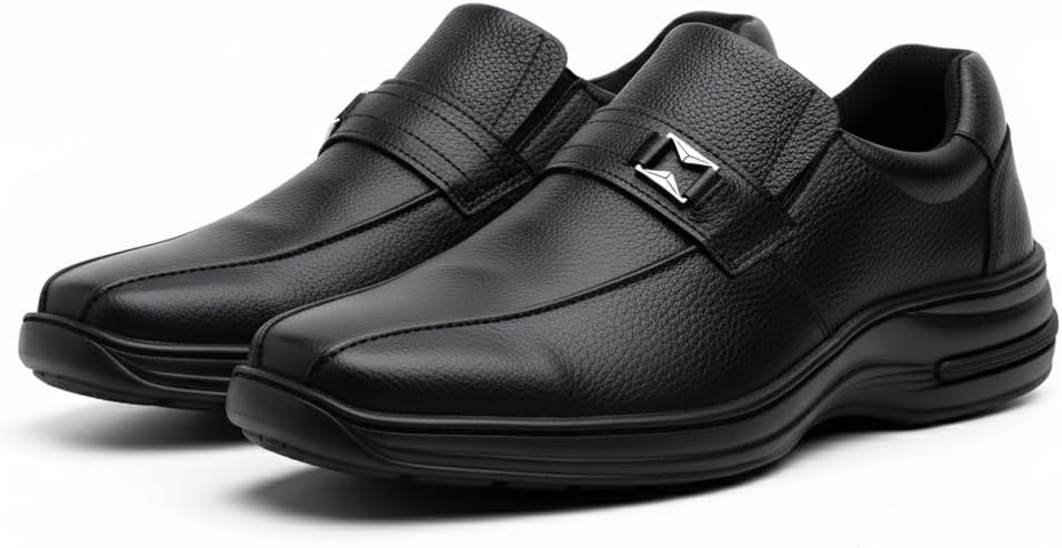 Sapato Social Masculino Ferrara em Couro Legítimo Conforto 5040