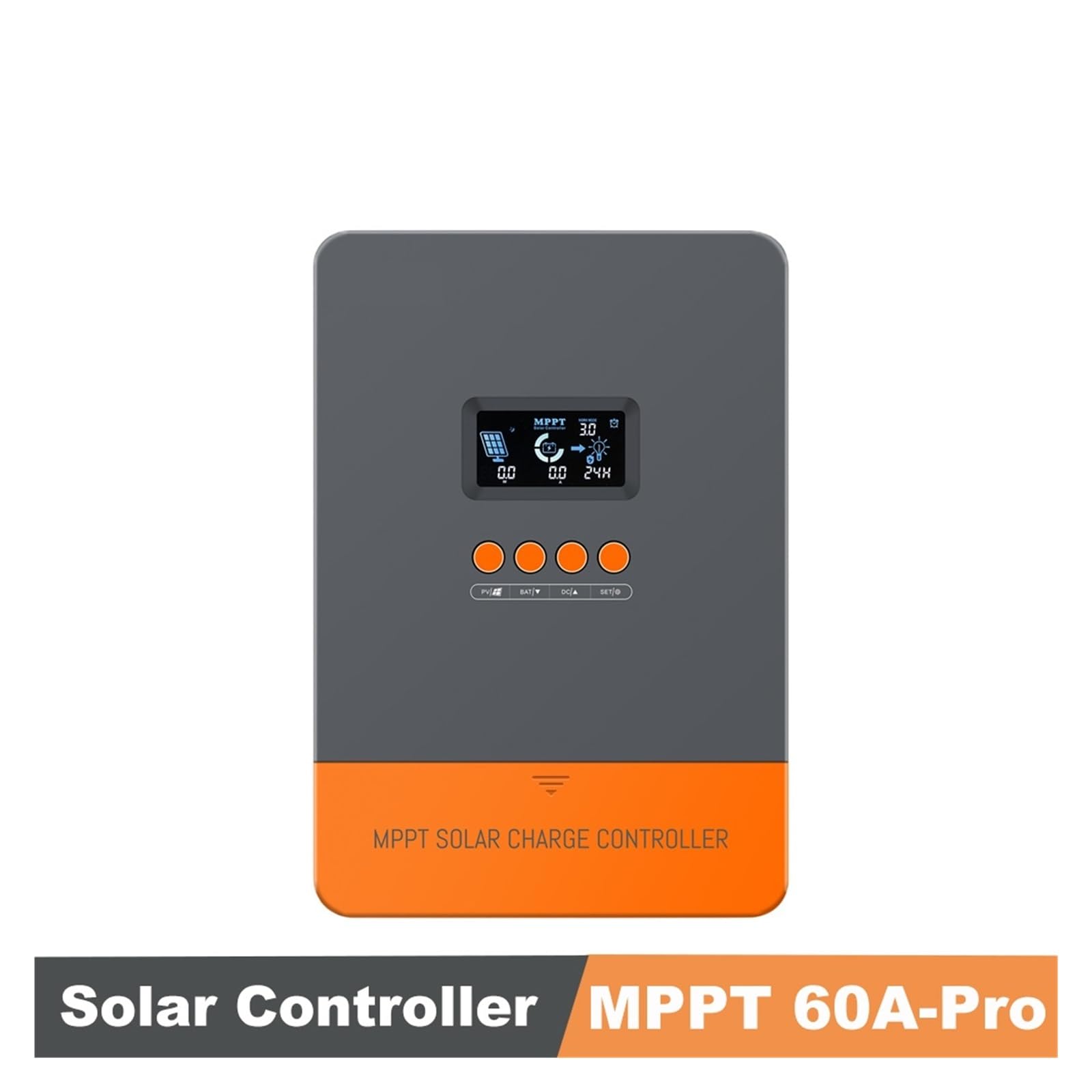 Mando De Cargador Solar MPPT 60A 12V 24V 36V 48V Regulador LCD De Luz Negra Entrada Máxima PV 150VDC Compatible Con Baterías De Litio Ampliamente Utilizado