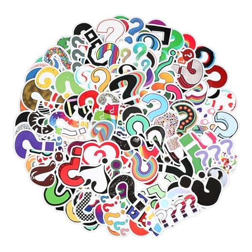 GEEHUA 120 calcomanías de signos de interrogación, calcomanías de vinilo autoadhesivas impermeables para marcas de interrogación, calcomanías para laptop, botellas de agua, álbumes de recortes