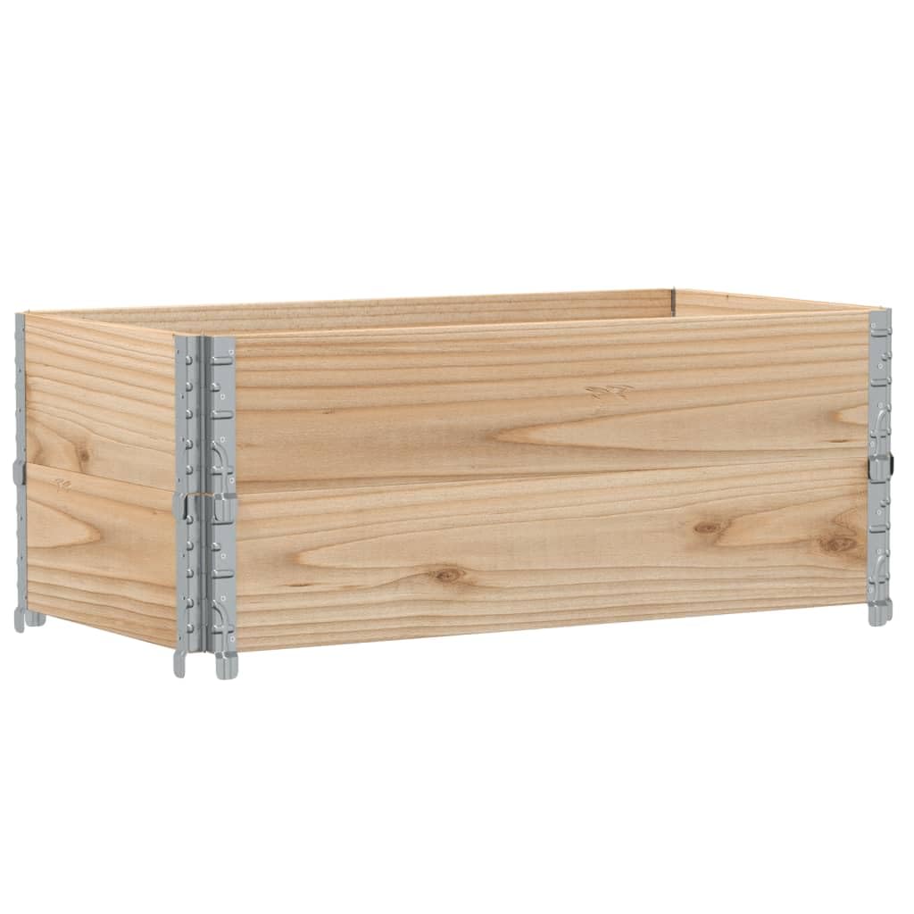Paretali per Pallet 2 pz 100x50 cm in Legno Massello di Pino, Movimentazione di Materiali,Pianali di carico e Pallet, 14.18kg-4010282