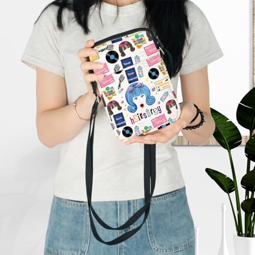 LEVLO Hairspray Musical Crossbody Bag Tracy Fans Gift Hairspray Tracy Musical Shoulder Bag Musical Theater Merch (Hairspray C Bag)3