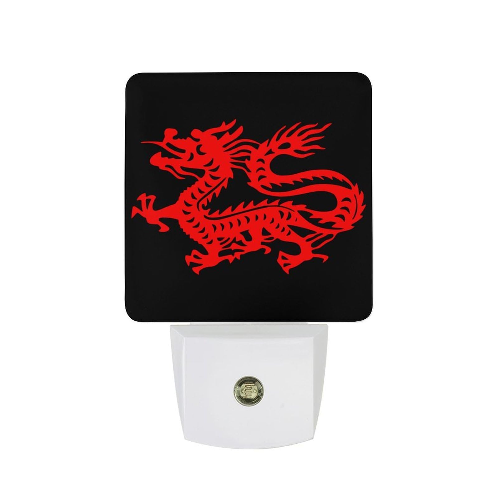 Nqrxadcrt Style Chinese Magic Dragon Night Light Plug In Wall Lights Bedside Lamp Bedrooms Home Hallways Decoration