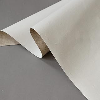 Lienzo para Pintar Rollo 2.6M Lona en blanco profesional for la capa de pintura, lienzo acrílico de pintura al óleo, mezcla de lino Imprimado de grano fino Textura de grano Artículos de arte(1.64 m x