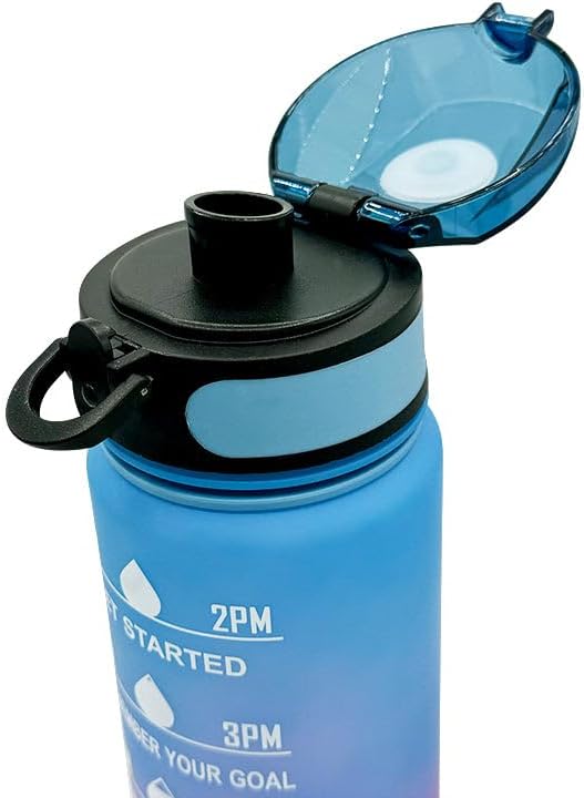 Miniatura 5 de BariatricPal Hydrate & Inspire - Botella de agua motivacional de 32 onzas, edición sin popote