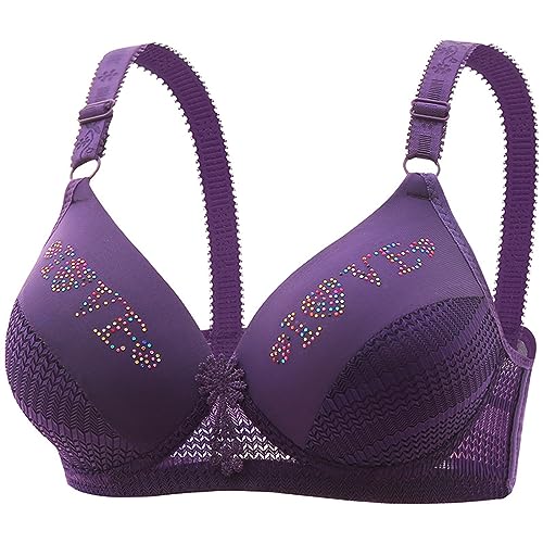 Soutien-Gorge Tubulaire pour le Yoga Violet Fluide sans Armatures