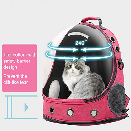 Mochila para animais de estimação, bolsa transparente para gatos, suprimentos para transporte de ani