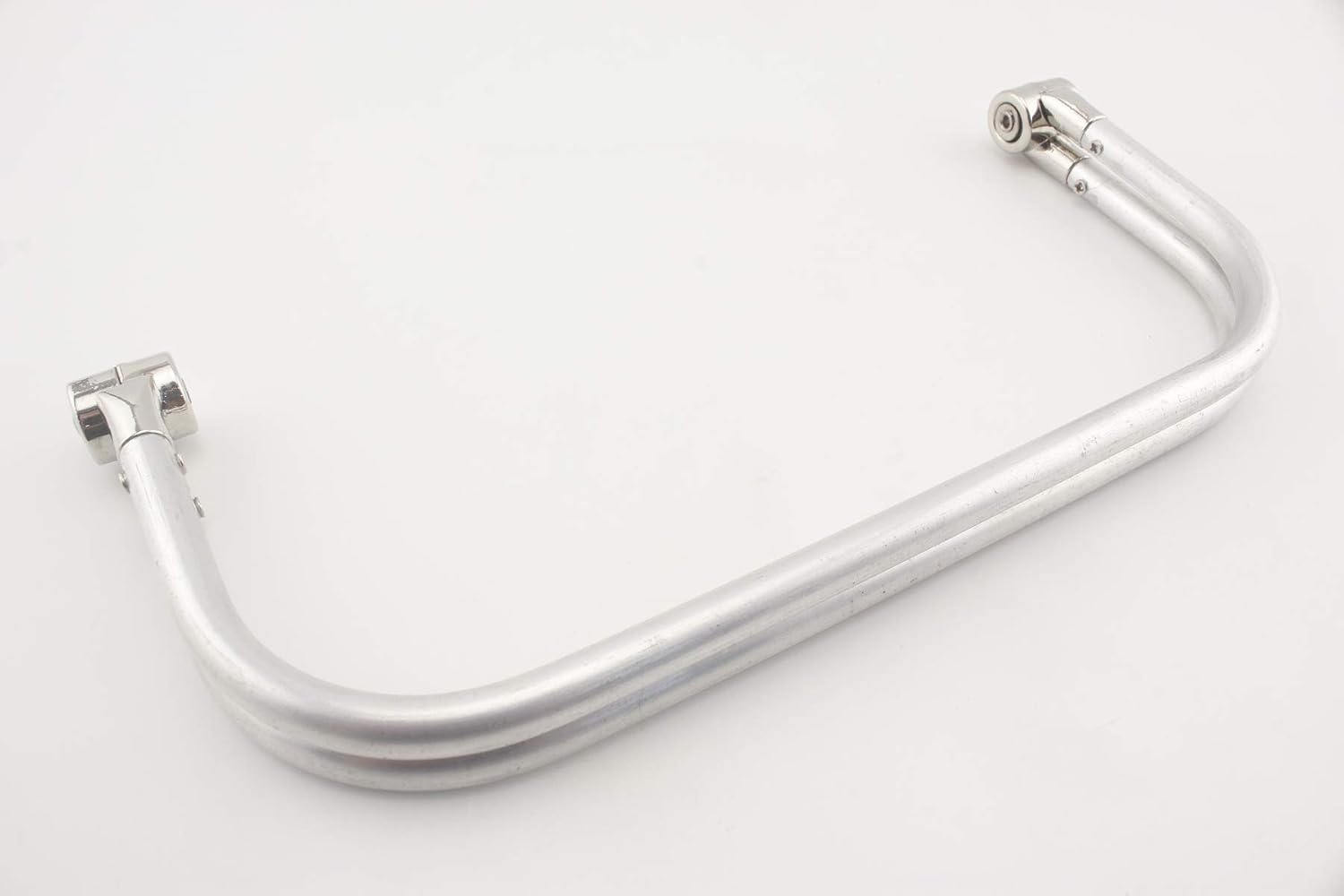 3DANCraftit 10 inch Silver Nickel aluminous Tubular Internal Hinge Doctor Bag Frame Purse Frame for Bag Making Z25