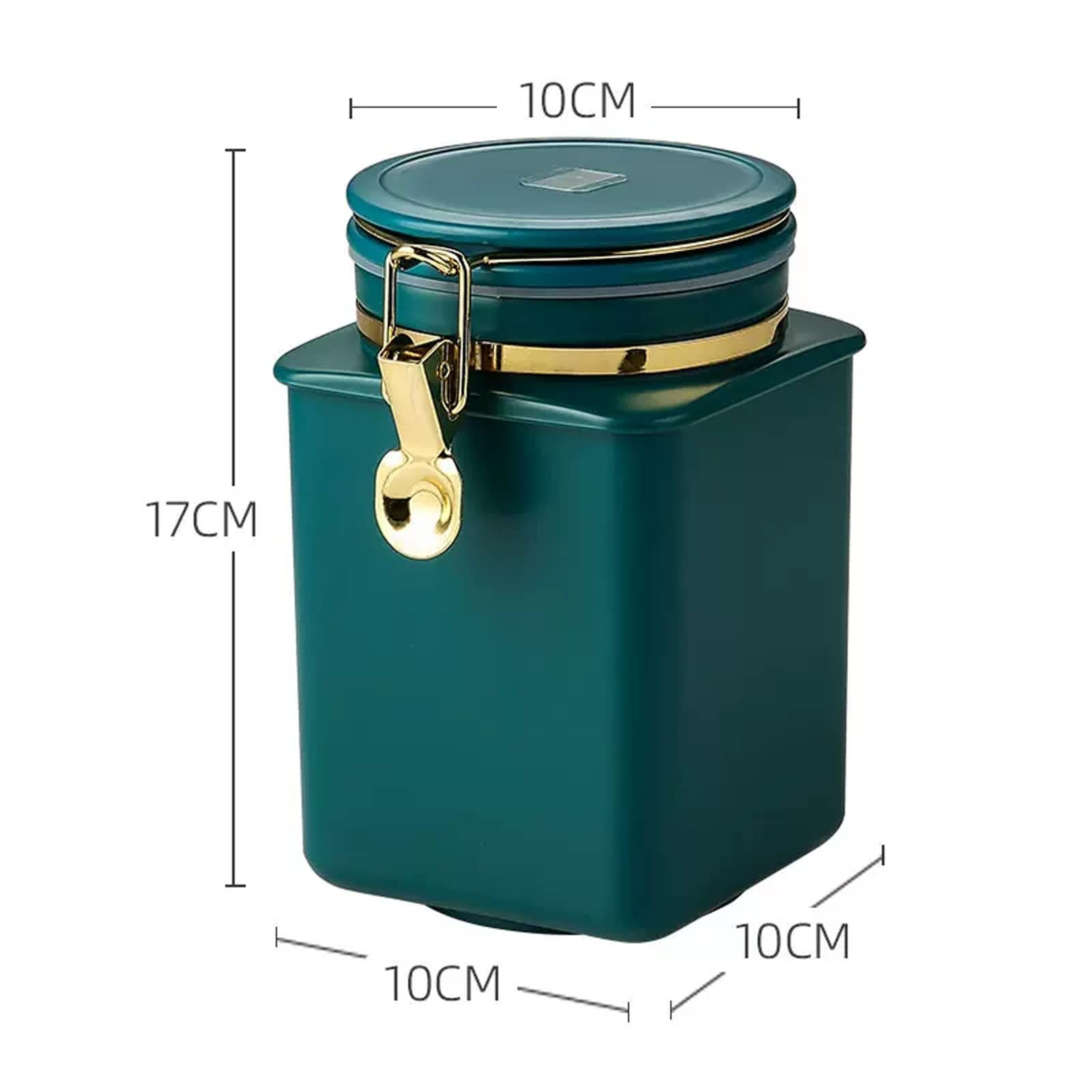 Teedose Luftdichter Teedose-Kaffeebehälter, unidirektionale Entlüftung, versiegelte Dosen, luftdichter Behälter, Tee-Kaffeedose 37 Unzen (1,1 l), geeignet for große Mengen Tee, Kaffeebohnen, Nüsse, Ke