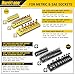 HURRICANE Magnetic Socket Organizer Set, 6 Piece Socket Holder Set Includes 1/4