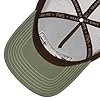FWS National Park Trucker Cap Men - Baseball mesh Snapback, with Peak, Peak Spring-Summer - One Size Brown-Blue #3