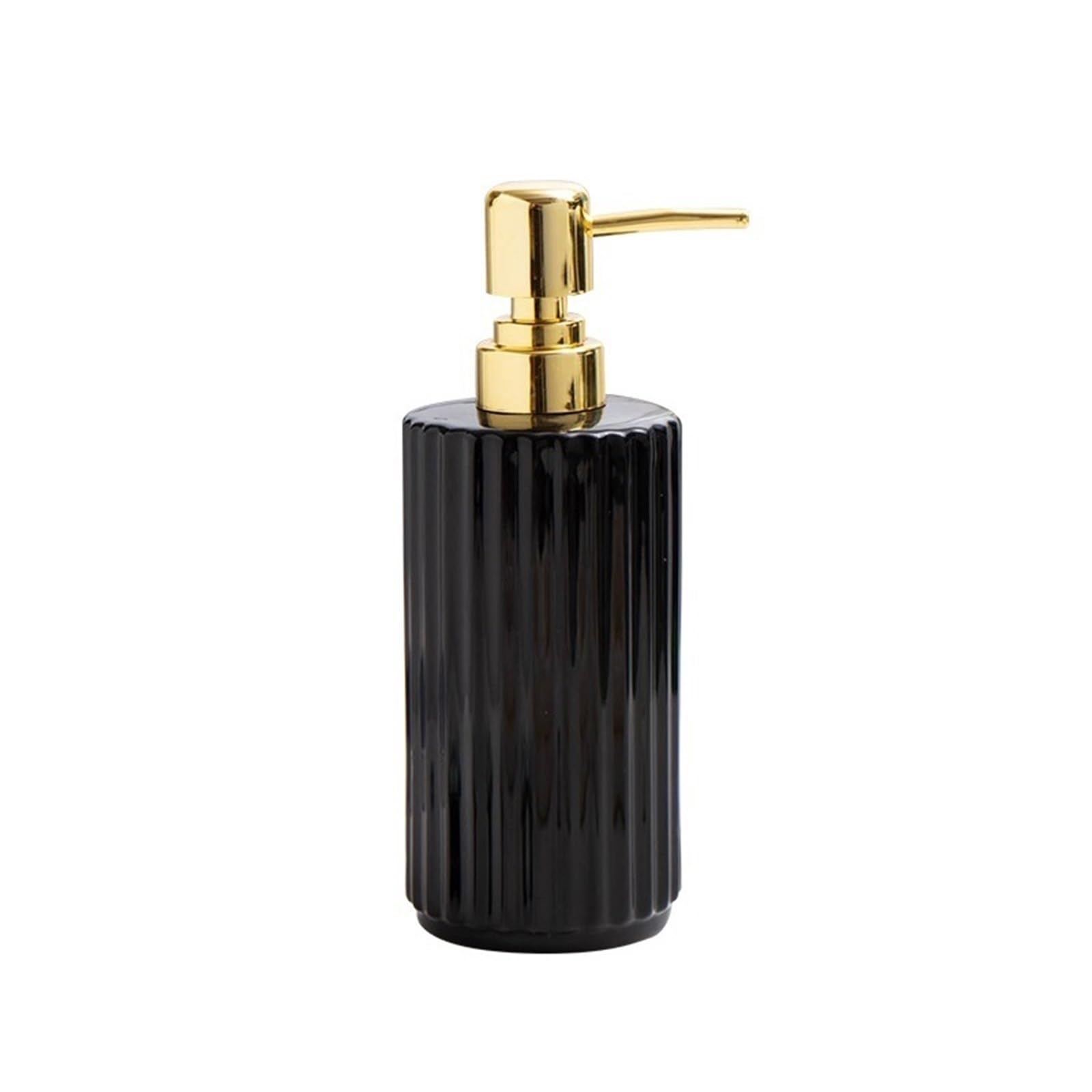 Bathroom Ceramic Soap Dispenser For Bathroom And Kitchen Great For Lotions, Essential Oil, Liquid Soaps,shampoo Shampoo(Black)