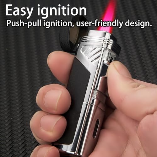 Encendedor de Mechero Recargable Butano Viento Rojo miniatura 3