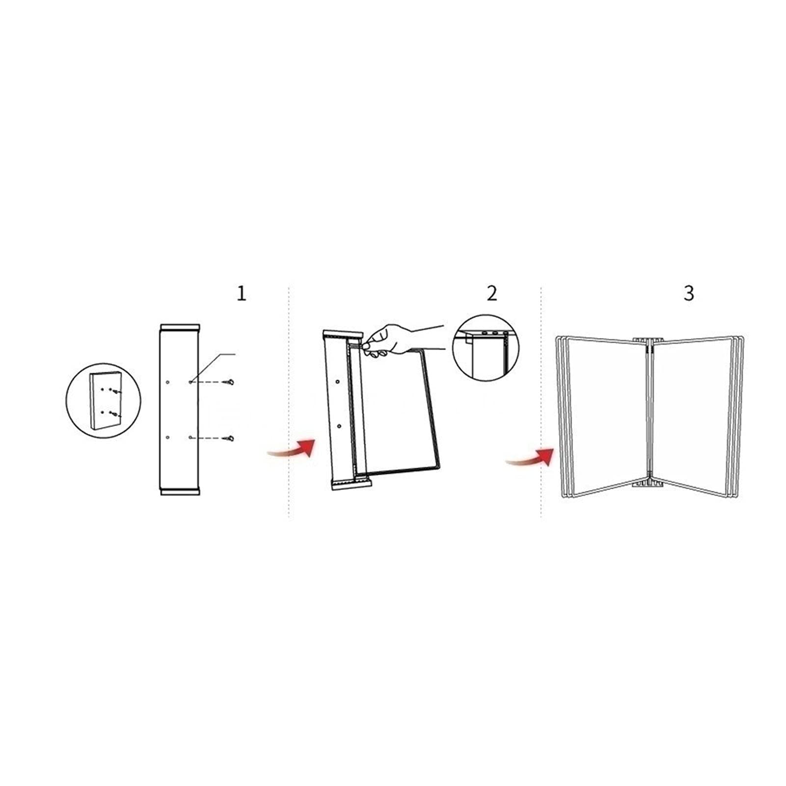 Wandmontiertes Referenzdisplaysystem, Hängender Wand-Aktenorganizer, A4-Präsentationsmappe – [21 cm × 29,7 cm] 20 Fächer, Mappen,