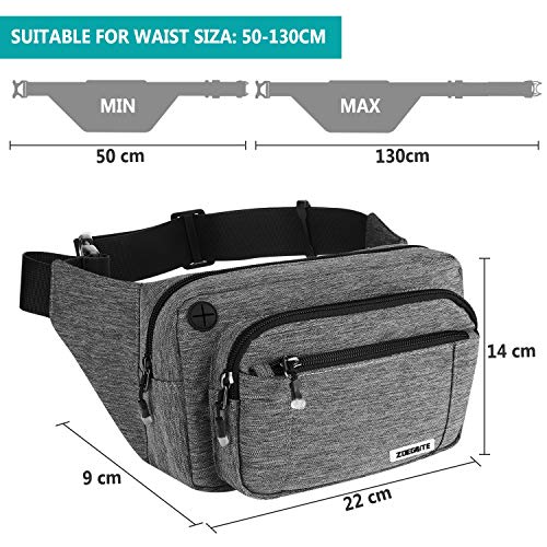 SPEEDSPORTING Marsupio Uomo Grande Marsupio con 5