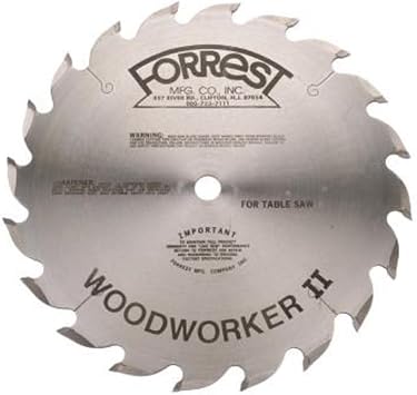 Forrest Woodworker Ii 10In X 20T ATB+R Blade