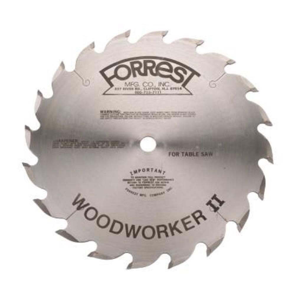 Forrest Woodworker Ii 10In X 20T ATB+R Blade