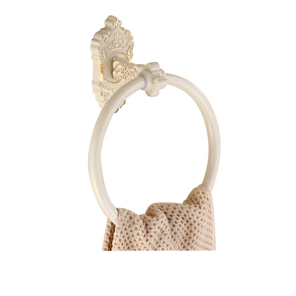 YJDQMJH Anelli Portasciugamani,Anillo De Toalla De Baño,Bagno Spazio in Alluminio Montaggio a Parete Anello Asciugamano da Bagno,Cabina Doccia il Giro con Intagliato Portasciugamano Impermeab