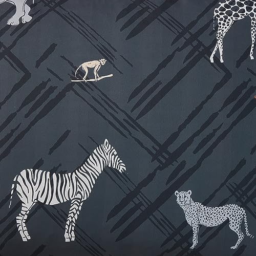 Image of Kids Bedding Set Bed in a Bag for Boys and Girls Toddlers Printed Sheet Set and Comforter, Twin, Safari