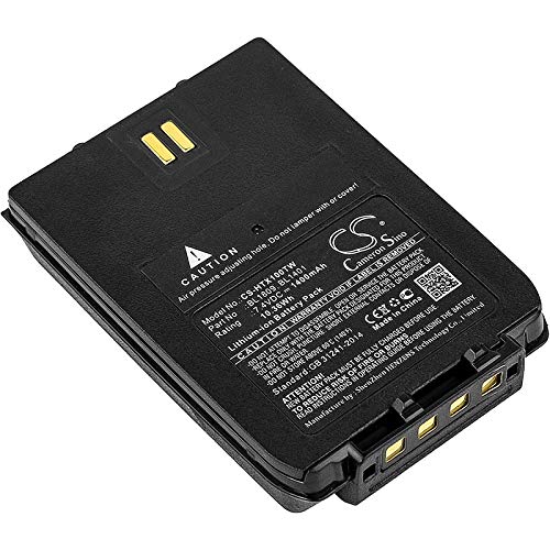 SPANN Battery Replacement for HYT X1e, X1p, Part No: BL1401, BL1809 7.4V