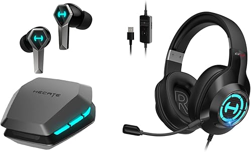HECATE by Edifier G2 II - Auriculares para juegos con cable USB con micrófono, auriculares para PC, PS4, PS5, Mac, iluminación LED RGB con sonido