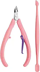 Mundial Alicate Para Cutículas E Espátula Dupla Plástico Cores Sortidas