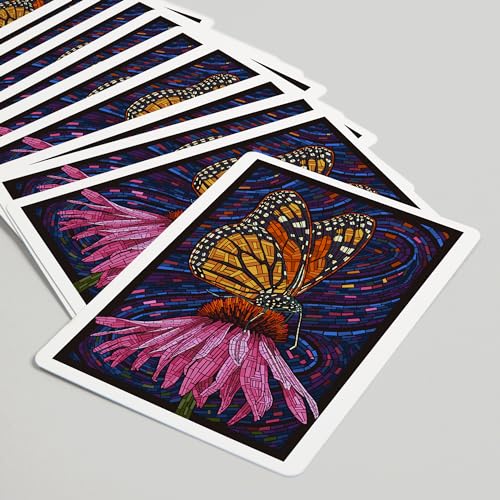 Lantern Press Monarch Butterfly naipes póker 52 cartas miniatura 5