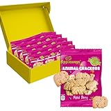 Animal Crackers Snack Packs, 20 Count 0.9 oz Each, Mixed Berry Animal Cracker Toddler Snacks Made with Natural Fruit Bits. Healthy Snacks for Toddlers and Kids by Appleways
