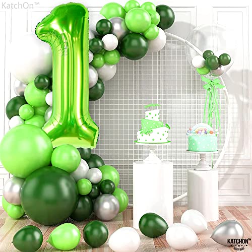 Image of KatchOn Light Green Number 1 Balloon 40 Inch